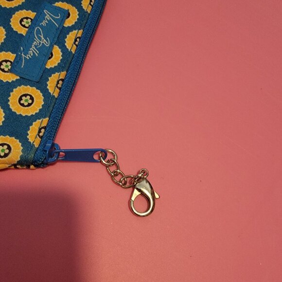 VERA BRADLEY RIVIERA BLUE CLIP ZIP ID CASE COIN CHANGE PURSE - Picture 9 of 9